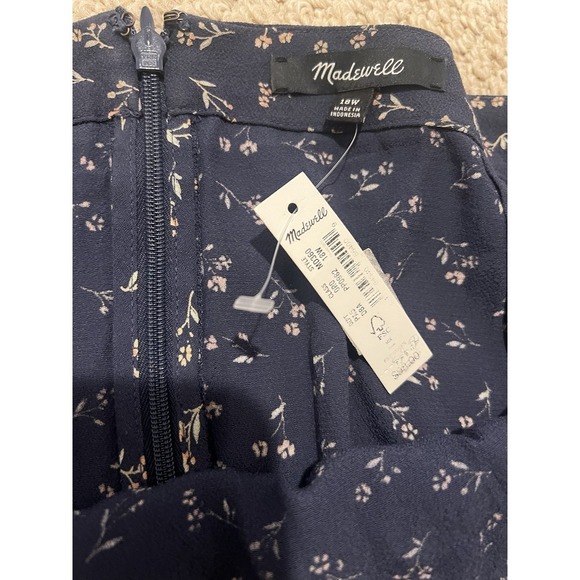 Madewell Women's Size 18W Ruffle-Edge Midi Faux Wrap Skirt in Spring Fling NWT - Picture 5 of 5